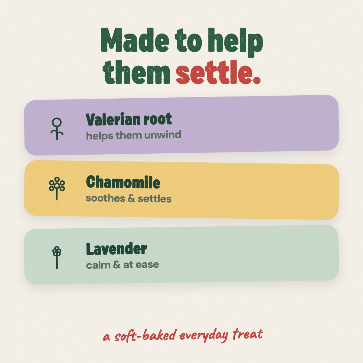 Why the calming trio works - valerian chamomile lavender