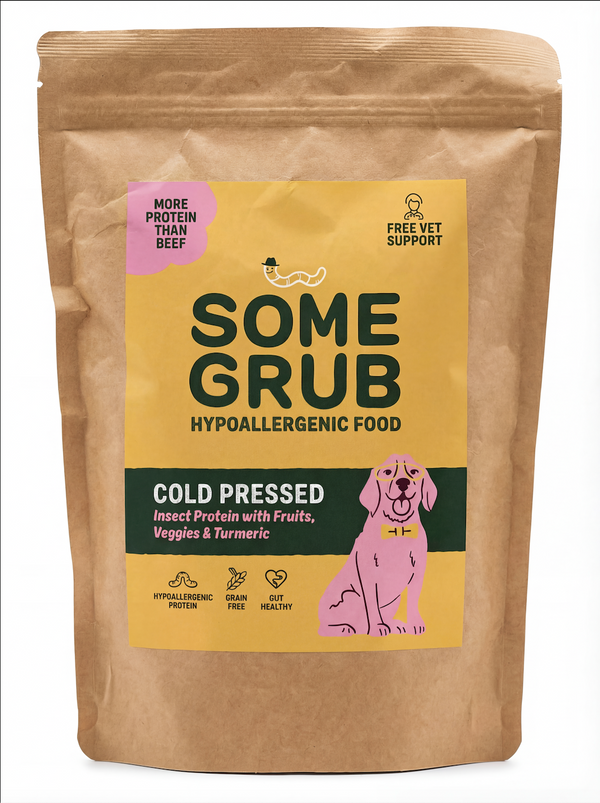 Some Grub hypoallergenic cold-pressed dog food bag